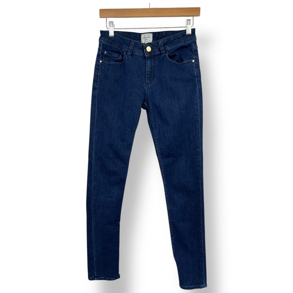 Sezane Denim‎ Skinny Jeans Blue Dark Wash Ankle Jeans Women's 27 Zipper